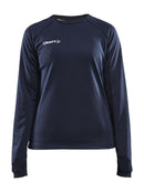 Craft Evolve Crew Neck W Navy - Suomen Brodeeraus