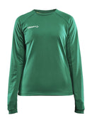 Craft Evolve Crew Neck W Team green - Suomen Brodeeraus