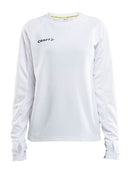 Craft Evolve Crew Neck W White - Suomen Brodeeraus