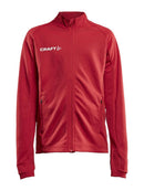 Craft Evolve Full Zip JR Bright red - Suomen Brodeeraus