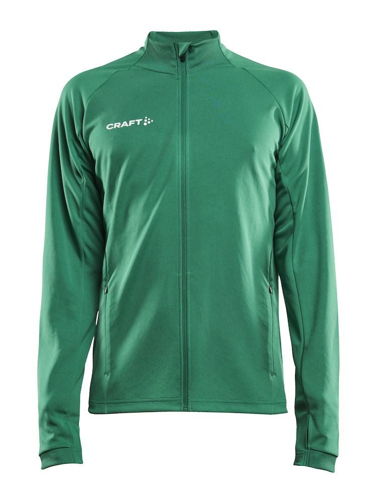 Craft Evolve Full Zip M Team green - Suomen Brodeeraus