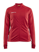 Craft Evolve Full Zip W Bright red - Suomen Brodeeraus