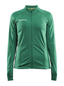 Craft Evolve Full Zip W Team green - Suomen Brodeeraus
