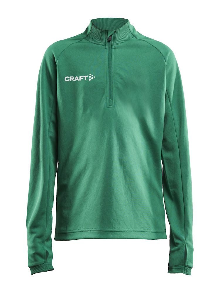 Craft Evolve Halfzip JR Team green - Suomen Brodeeraus