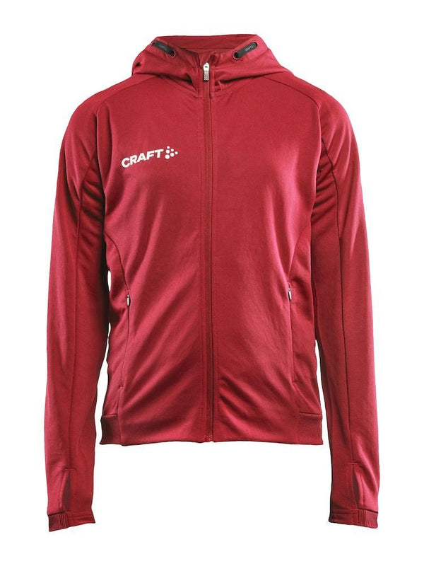 Craft Evolve Hood Jacket JR Bright red - Suomen Brodeeraus