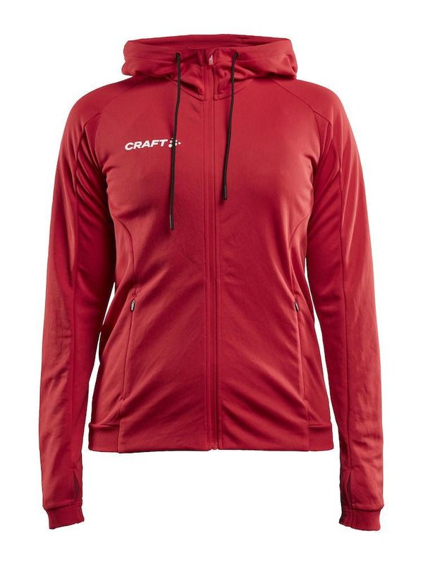 Craft Evolve Hood Jacket W Bright red - Suomen Brodeeraus