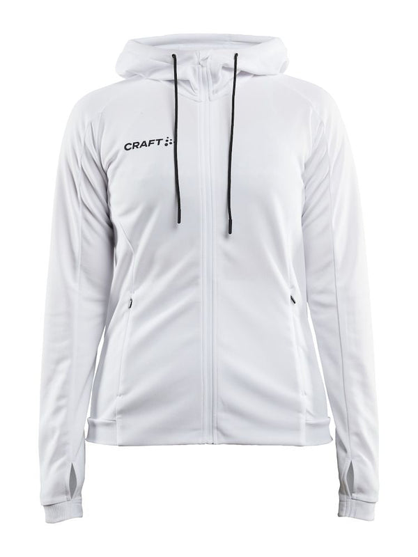 Craft Evolve Hood Jacket W White - Suomen Brodeeraus