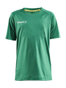 Craft Evolve Tee JR Team green - Suomen Brodeeraus