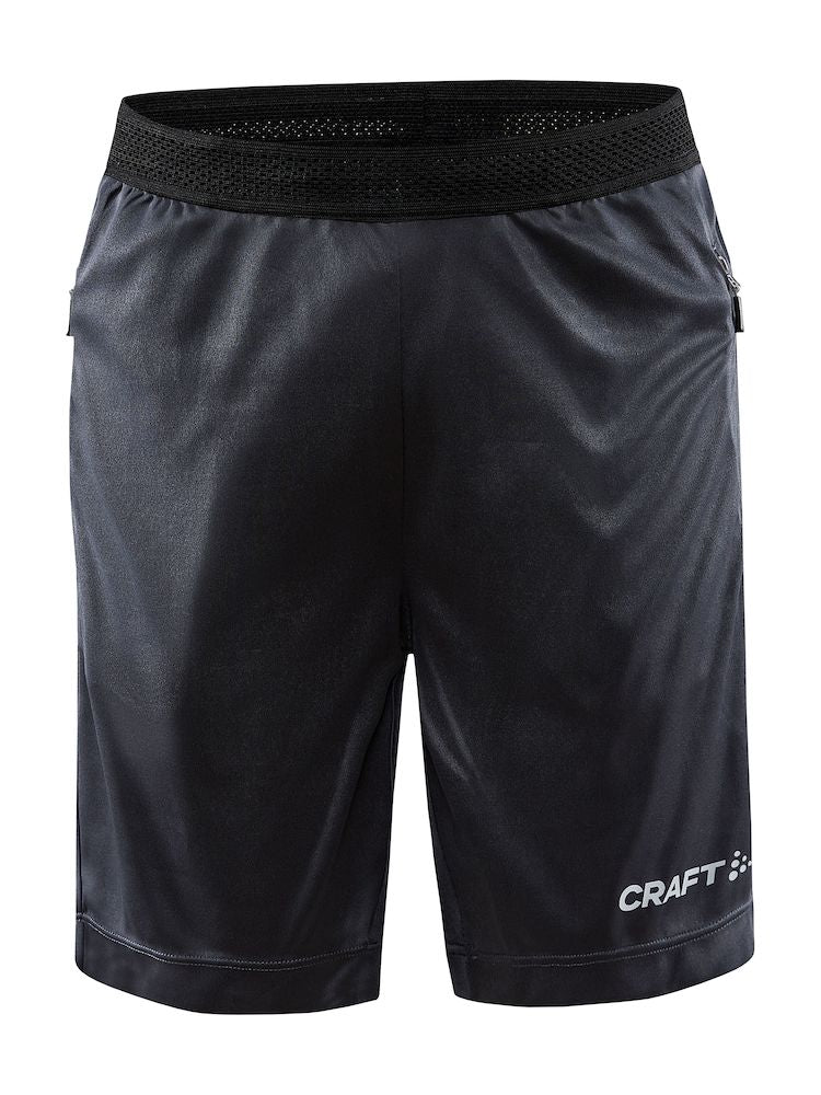 Craft Evolve Zip Pocket Shorts JR Asphalt - Suomen Brodeeraus