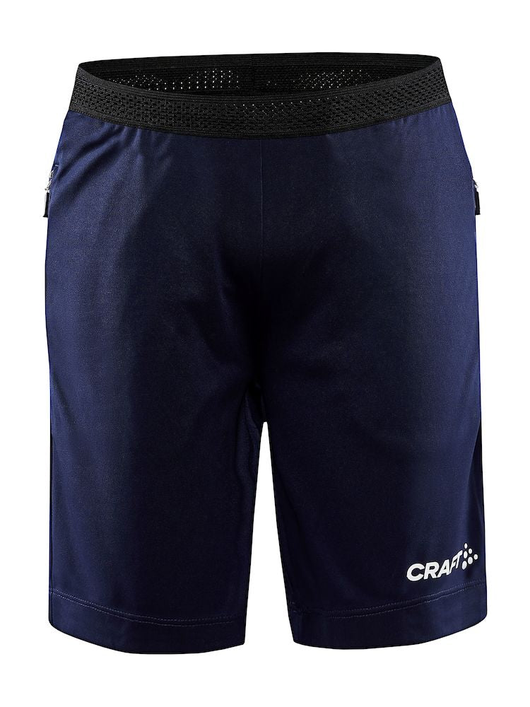 Craft Evolve Zip Pocket Shorts JR Navy - Suomen Brodeeraus