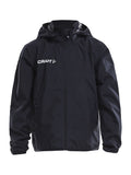 Craft Jacket Rain JR Black - Suomen Brodeeraus