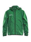 Craft Jacket Rain JR Team green - Suomen Brodeeraus