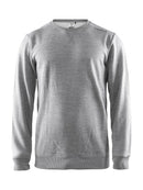 Craft Leisure Crewneck Grey mel - Suomen Brodeeraus