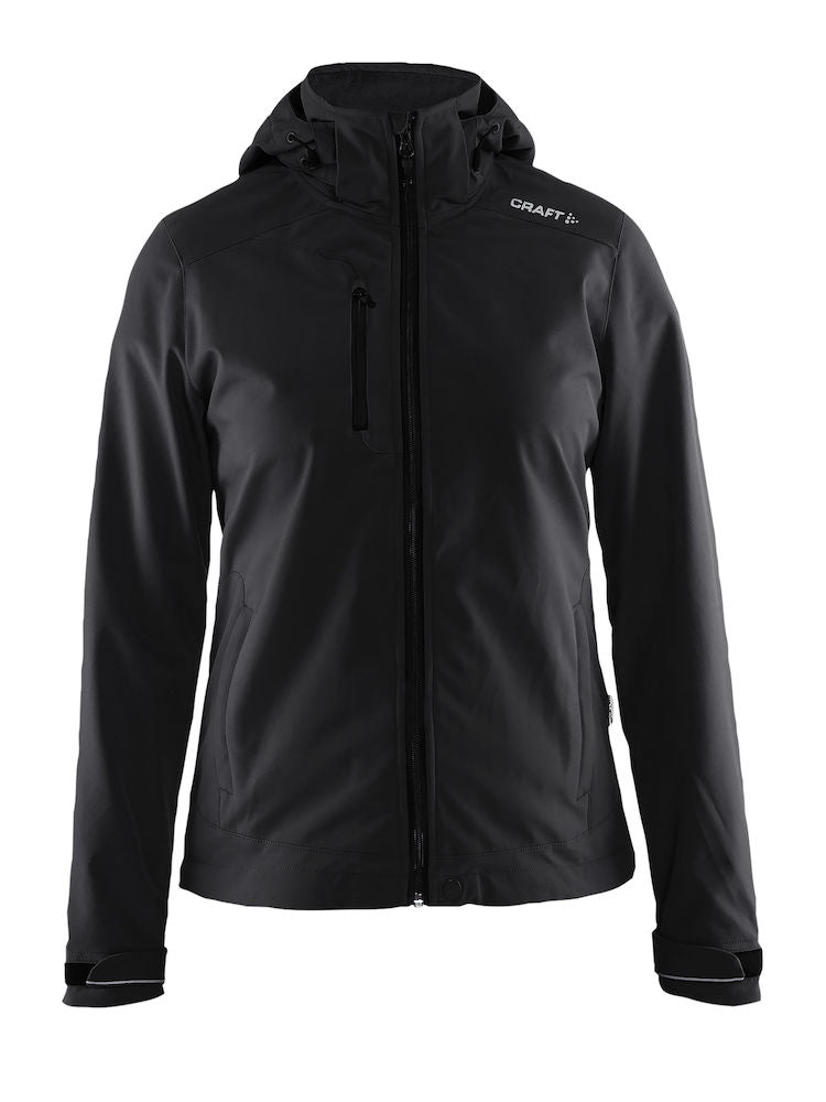 Craft Light Softshell jacket women black - Suomen Brodeeraus