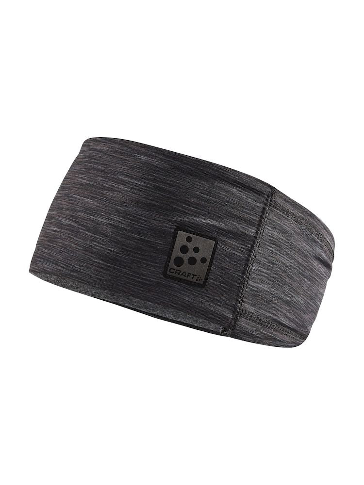 Craft Microfleece shaped headband Black melange - Suomen Brodeeraus