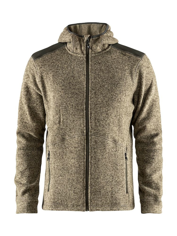 Craft Noble hood jacket fleece Dark forest - Suomen Brodeeraus