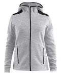Craft Noble hood jacket fleece women Grey mel - Suomen Brodeeraus