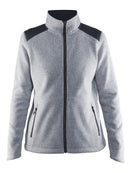 Craft Noble zip jacket fleece wome grey melange - Suomen Brodeeraus