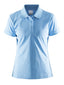 Craft Polo Shirt Pique Classic women Aqua - Suomen Brodeeraus