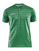 Craft Pro Control Button Jersey T green/whit - Suomen Brodeeraus