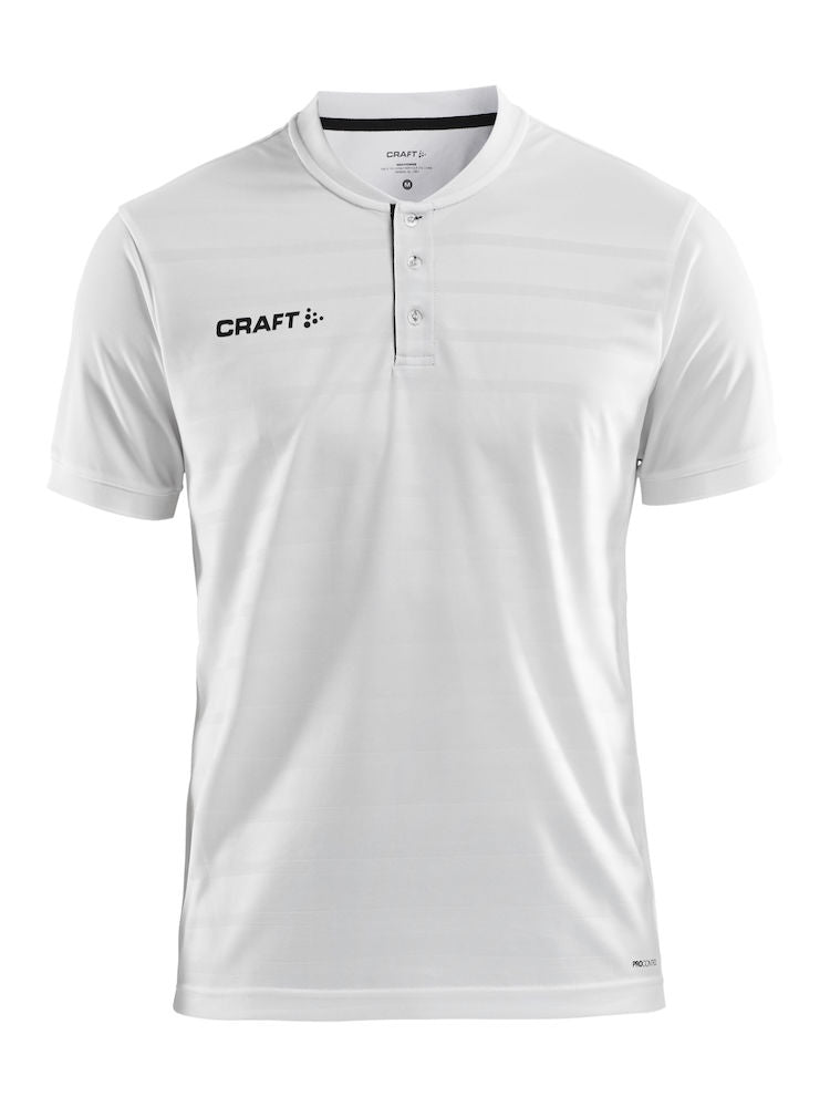 Craft Pro Control Button Jersey White/black - Suomen Brodeeraus