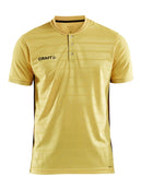 Craft Pro Control Button Jersey Yellow/black - Suomen Brodeeraus
