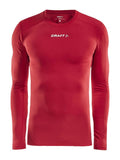 Craft Pro Control Compression Longsle Bright red - Suomen Brodeeraus