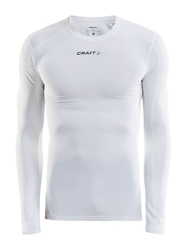 Craft Pro Control Compression Longsleeve White - Suomen Brodeeraus