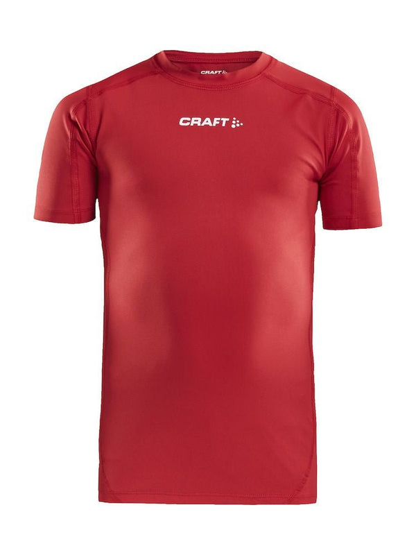 Craft Pro Control Compression Tee J Bright red - Suomen Brodeeraus