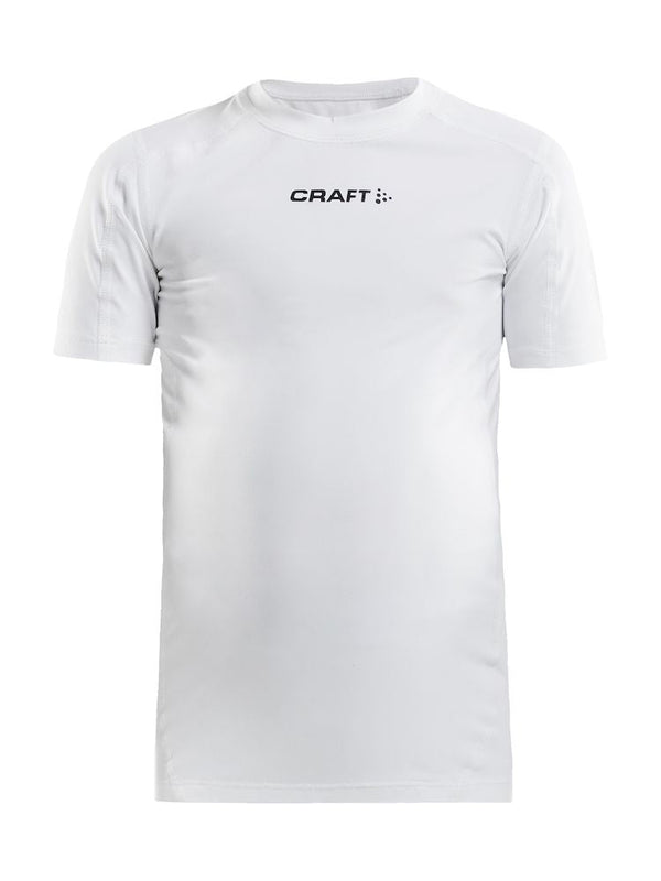 Craft Pro Control Compression Tee JR White - Suomen Brodeeraus