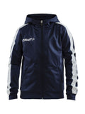 Craft Pro Control Hood Jacket JR Navy/white - Suomen Brodeeraus