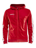 Craft Pro Control Hood Jacket Red/white - Suomen Brodeeraus