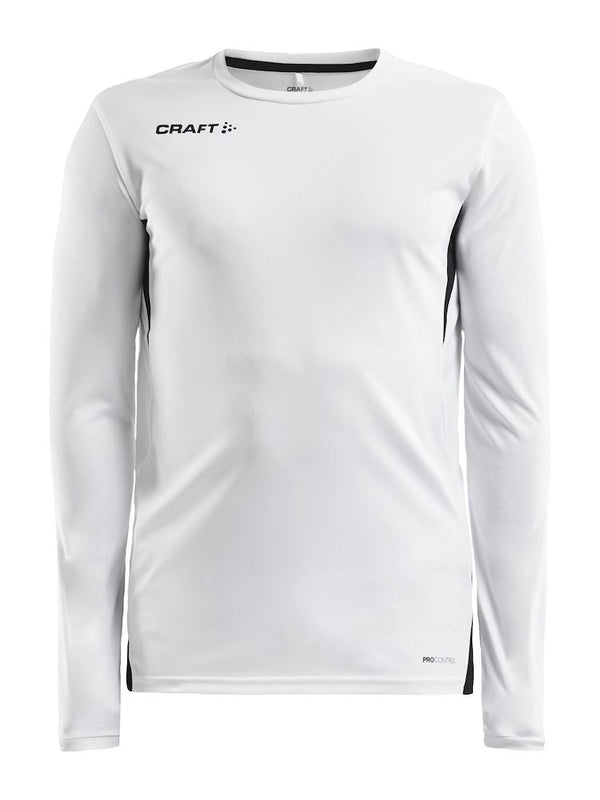 Craft PRO CONTROL IMPACT LS TEE M White/black - Suomen Brodeeraus