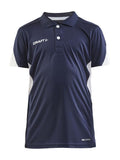 Craft PRO CONTROL IMPACT POLO J Navy/white - Suomen Brodeeraus