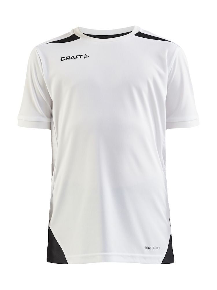 Craft PRO CONTROL IMPACT SS TEE J White/black - Suomen Brodeeraus