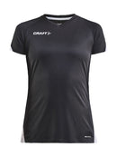 Craft PRO CONTROL IMPACT SS TEE W Black/white - Suomen Brodeeraus