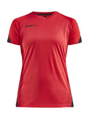 Craft PRO CONTROL IMPACT SS TEE W Red/black - Suomen Brodeeraus