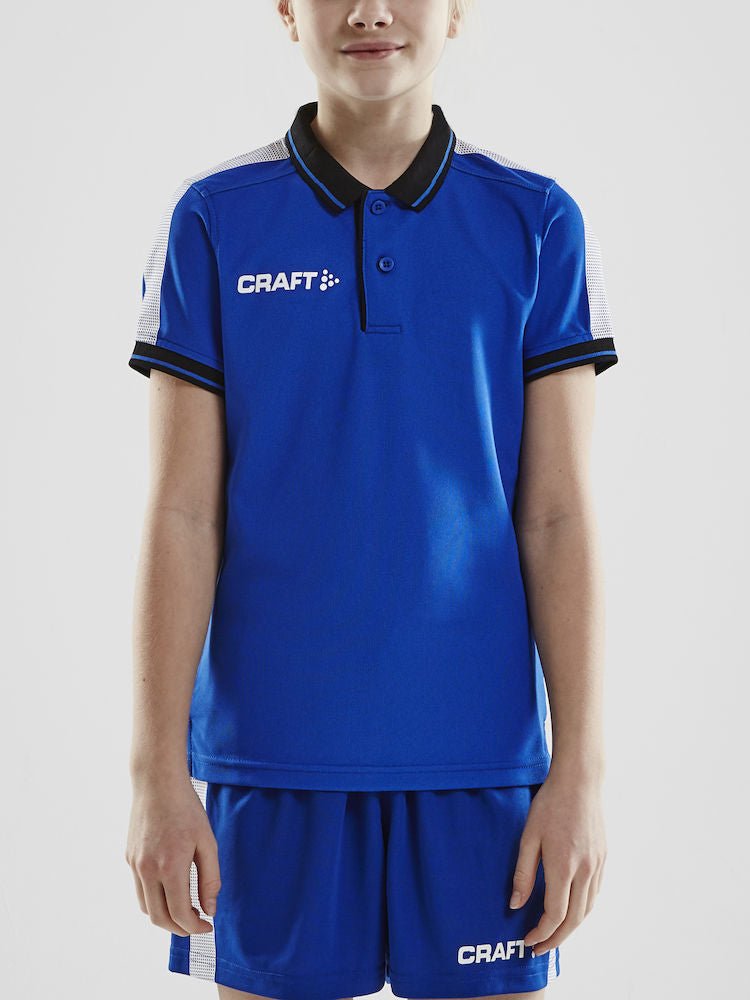 Craft Pro Control Poloshirt JR Cobolt/black - Suomen Brodeeraus