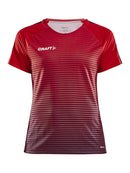 Craft Pro Control Stripe Jersey W Red/navy - Suomen Brodeeraus