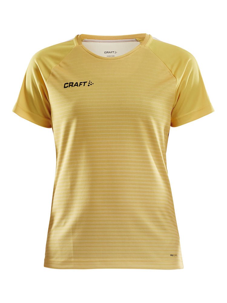 Craft Pro Control Stripe Jersey W Yellow/flumi - Suomen Brodeeraus