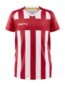 Craft Progress 2.0 Stripe Jersey JR Red/white - Suomen Brodeeraus