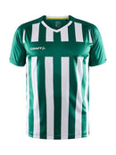 Craft Progress 2.0 Stripe Jersey M T green/whit - Suomen Brodeeraus