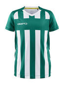 Craft Progress 2.0 Stripe Jersey T green/whit - Suomen Brodeeraus