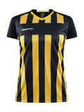 Craft Progress 2.0 Stripe Jersey W Black/yellow - Suomen Brodeeraus