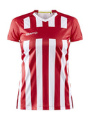 Craft Progress 2.0 Stripe Jersey W Red/white - Suomen Brodeeraus