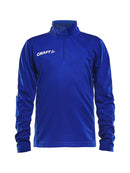Craft Progress Halfzip LS tee JR Club cobolt - Suomen Brodeeraus