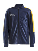 Craft Progress Jacket JR Navy/yellow - Suomen Brodeeraus