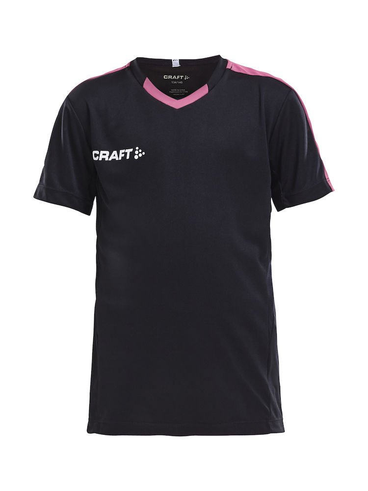 Craft Progress Jersey contrast JR Black/pop - Suomen Brodeeraus