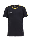 Craft Progress Jersey contrast JR Black/yellow - Suomen Brodeeraus