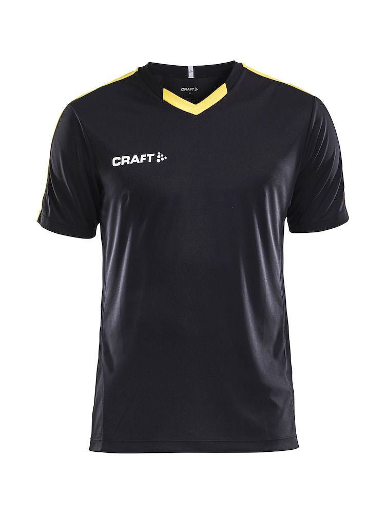 Craft Progress Jersey contrast men Black/yellow - Suomen Brodeeraus